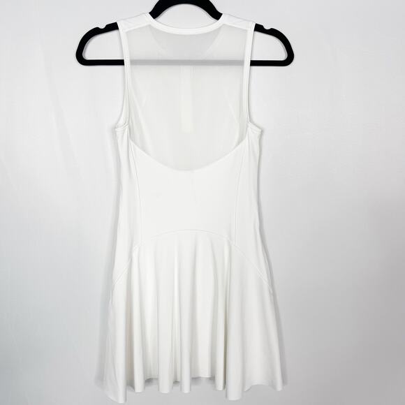 Athleta XSmall White Match Point Dress in SuperSonic Tennis Athletic Mesh Back - Picture 2 of 15